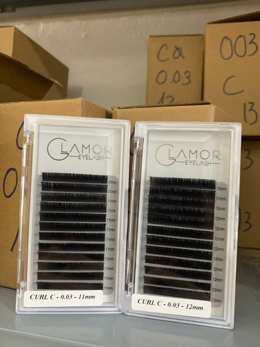Glamor Lashes - J,C,CC,D,LD- 0.03, 0.05, 0.07