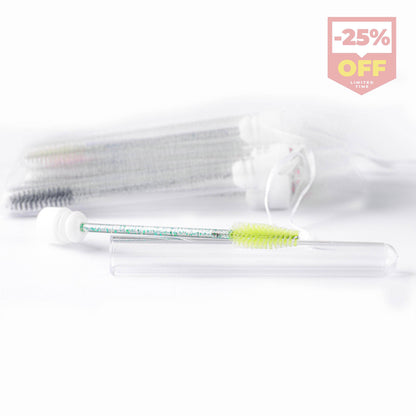 Eyelash Brush Wands (10 tubes) - GlamorEyelash 